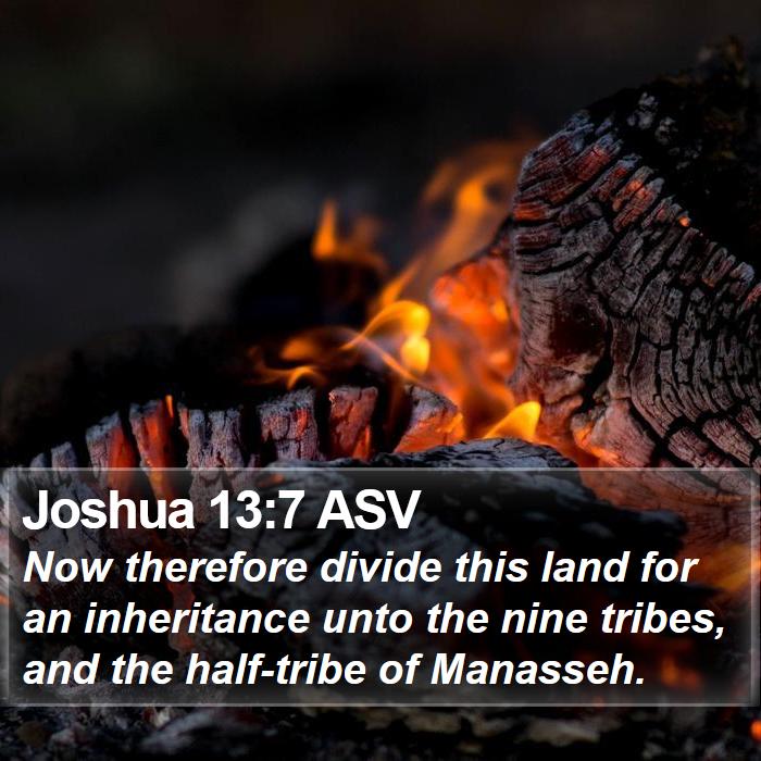 Joshua 13:7 ASV Bible Study