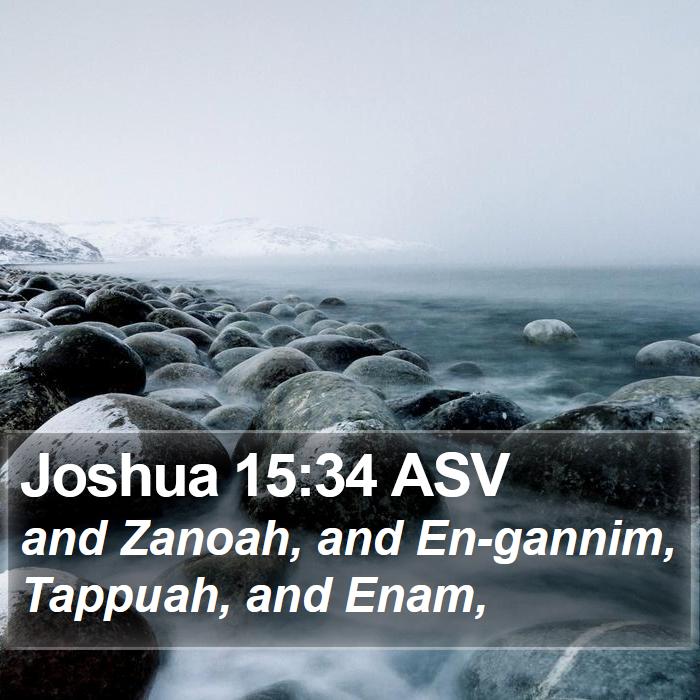 Joshua 15:34 ASV Bible Study