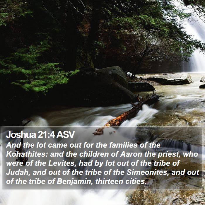 Joshua 21:4 ASV Bible Study