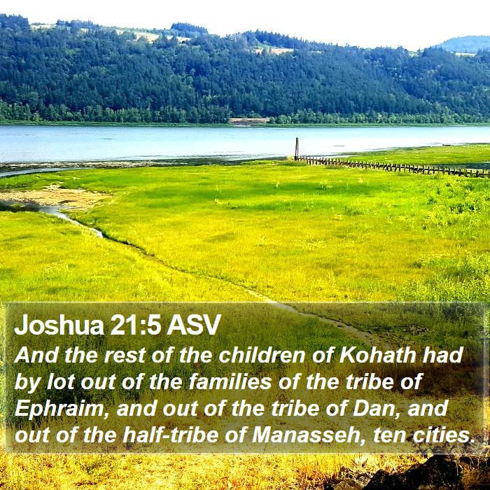 Joshua 21:5 ASV Bible Study