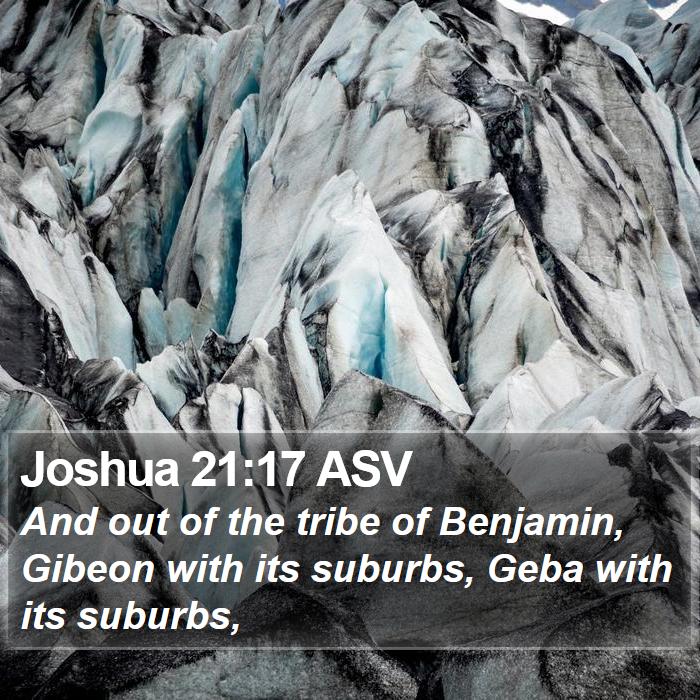 Joshua 21:17 ASV Bible Study