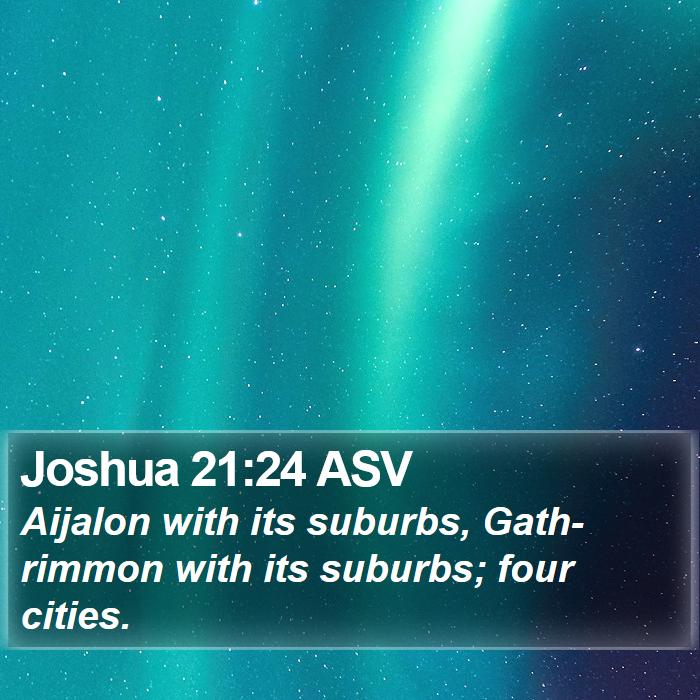 Joshua 21:24 ASV Bible Study