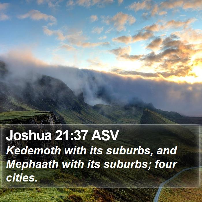 Joshua 21:37 ASV Bible Study