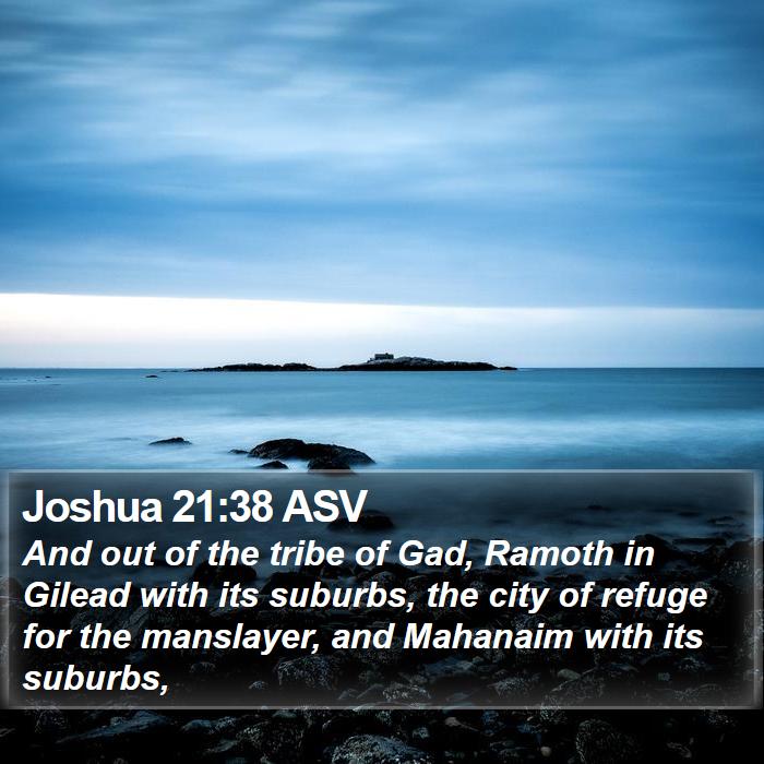 Joshua 21:38 ASV Bible Study