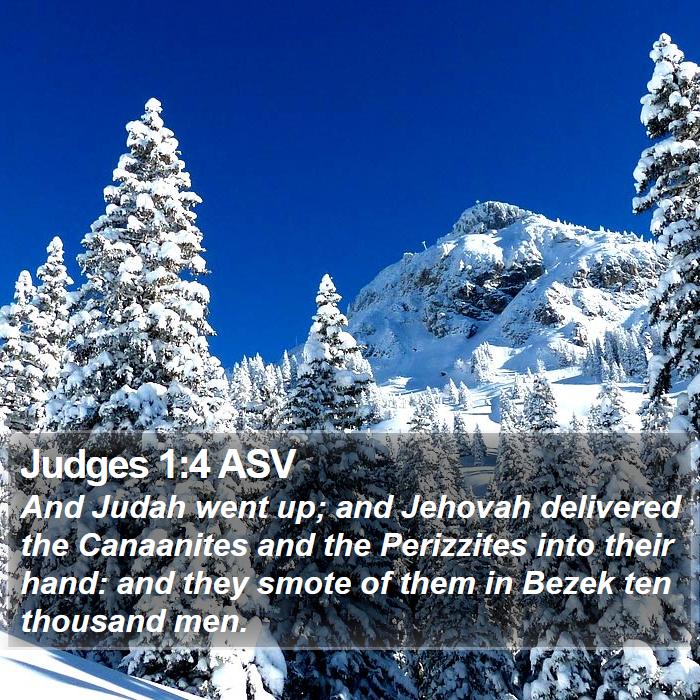 Judges 1:4 ASV Bible Study