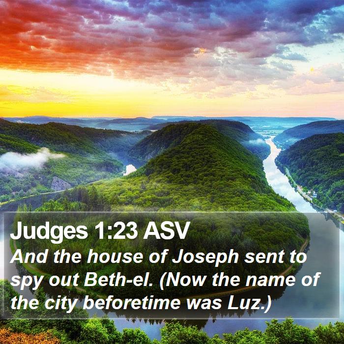 Judges 1:23 ASV Bible Study