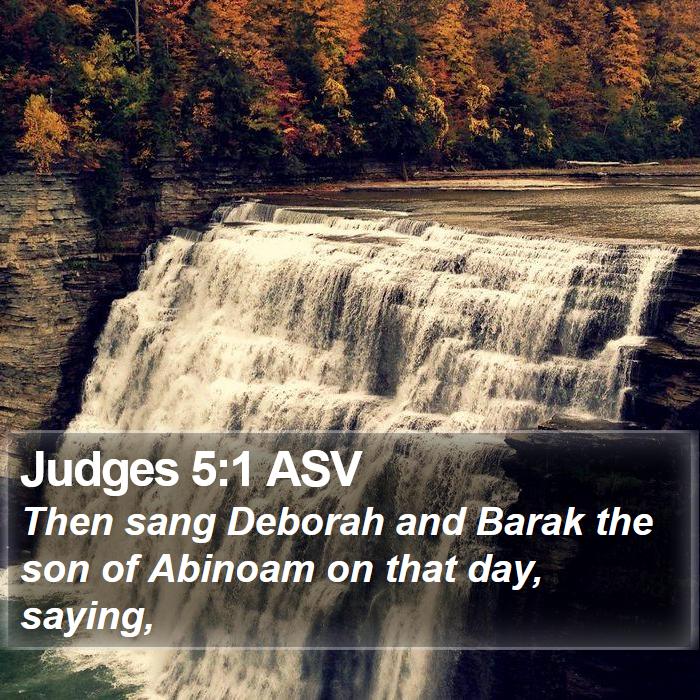 Judges 5:1 ASV Bible Study