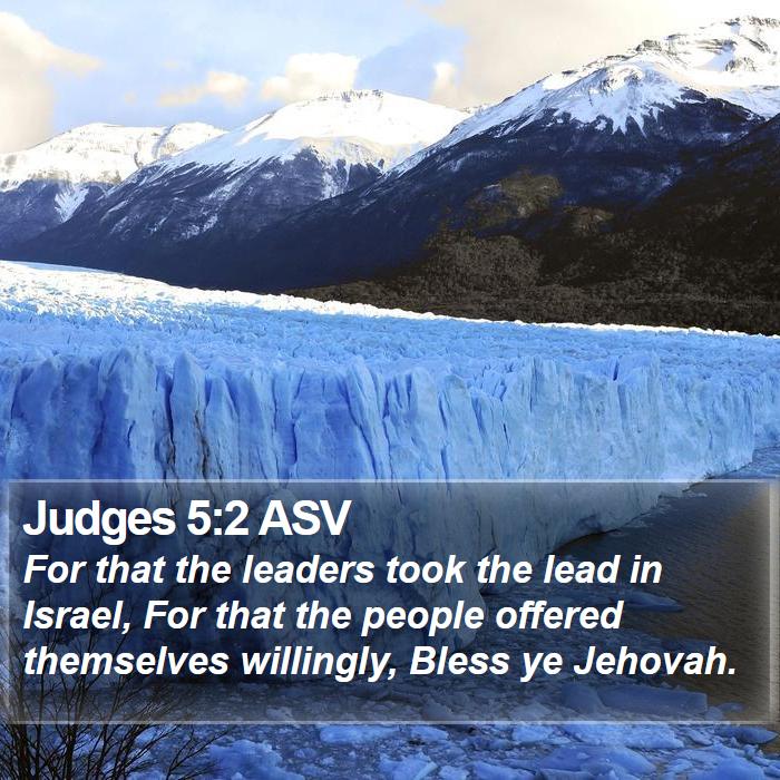 Judges 5:2 ASV Bible Study