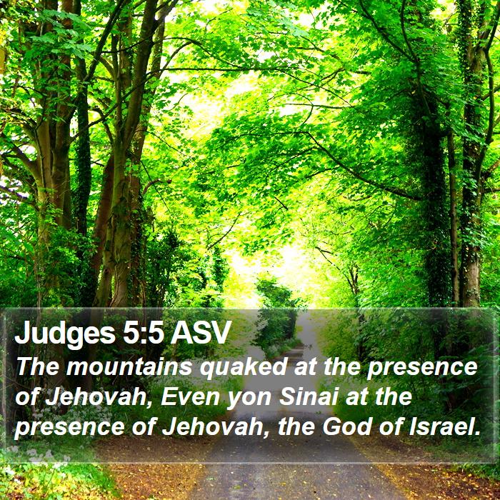 Judges 5:5 ASV Bible Study