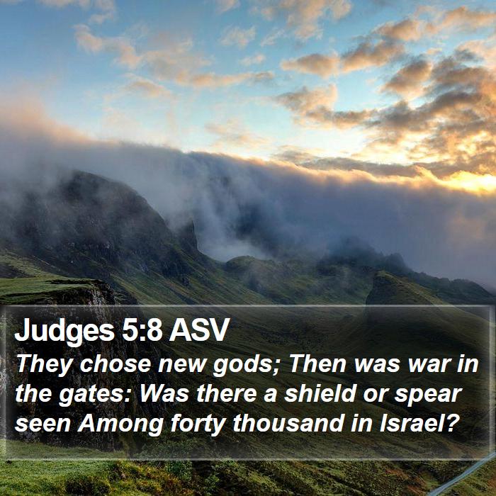 Judges 5:8 ASV Bible Study