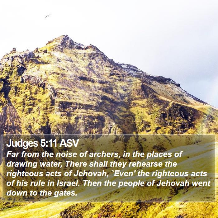 Judges 5:11 ASV Bible Study