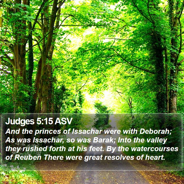 Judges 5:15 ASV Bible Study