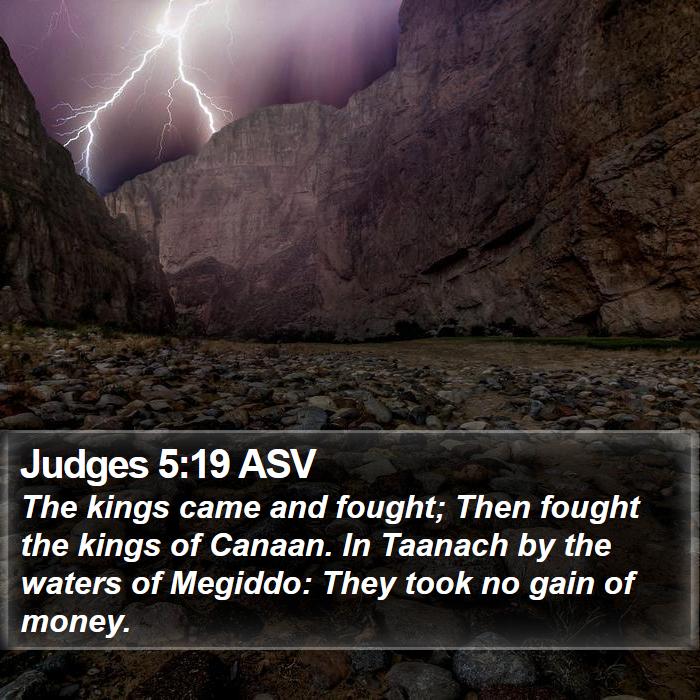 Judges 5:19 ASV Bible Study