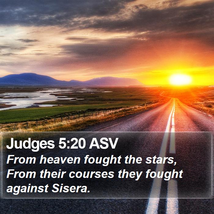 Judges 5:20 ASV Bible Study