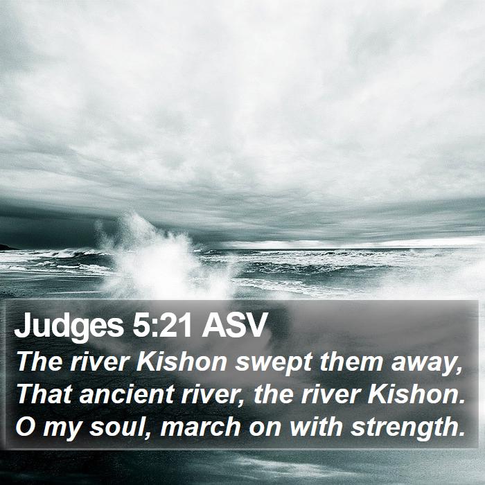 Judges 5:21 ASV Bible Study