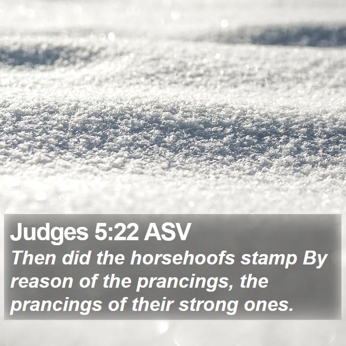 Judges 5:22 ASV Bible Study