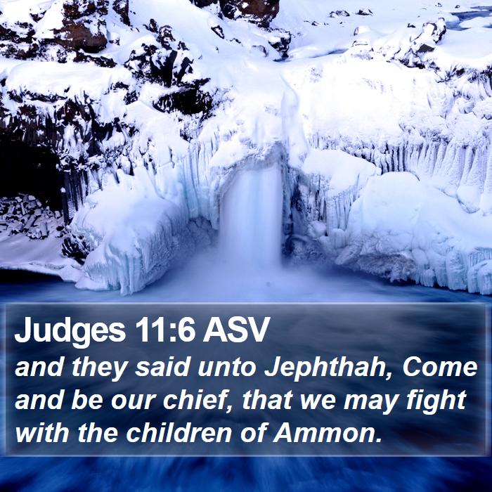 Judges 11:6 ASV Bible Study