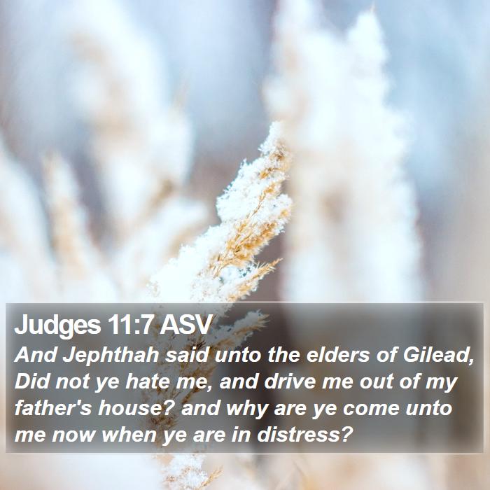 Judges 11:7 ASV Bible Study