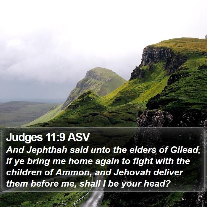 Judges 11:9 ASV Bible Study