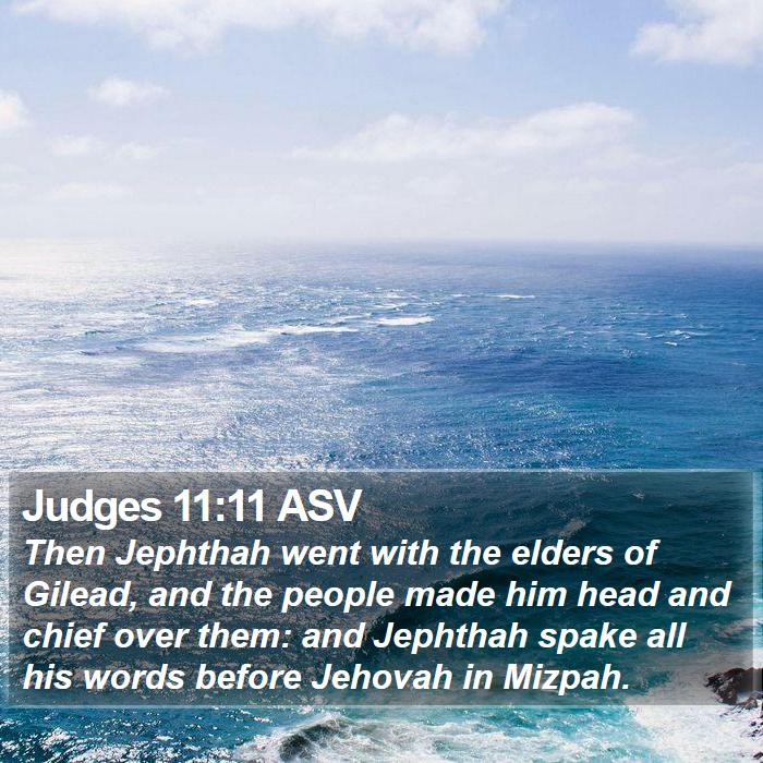 Judges 11:11 ASV Bible Study