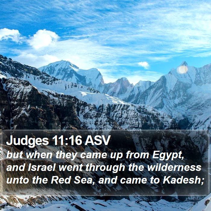 Judges 11:16 ASV Bible Study