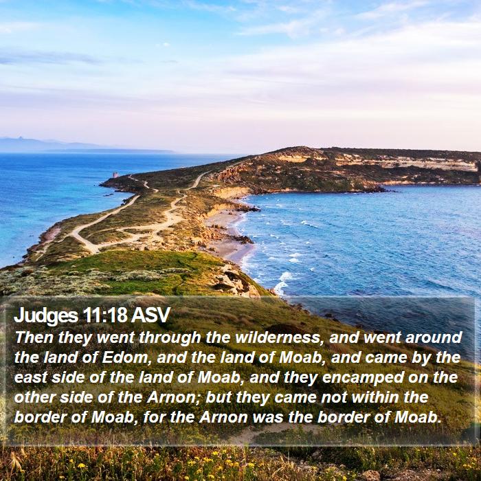 Judges 11:18 ASV Bible Study