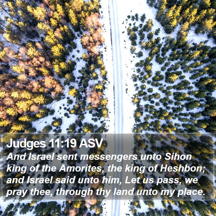 Judges 11:19 ASV Bible Study