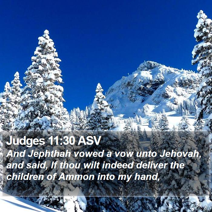 Judges 11:30 ASV Bible Study