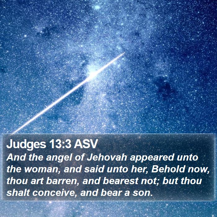 Judges 13:3 ASV Bible Study