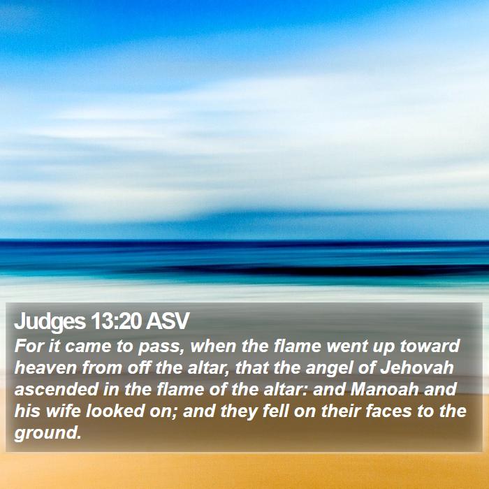 Judges 13:20 ASV Bible Study