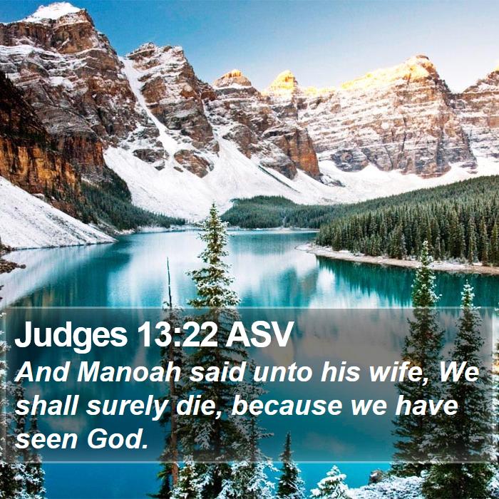 Judges 13:22 ASV Bible Study