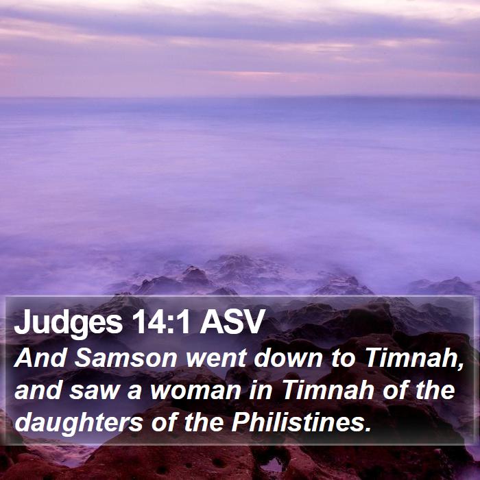 Judges 14:1 ASV Bible Study