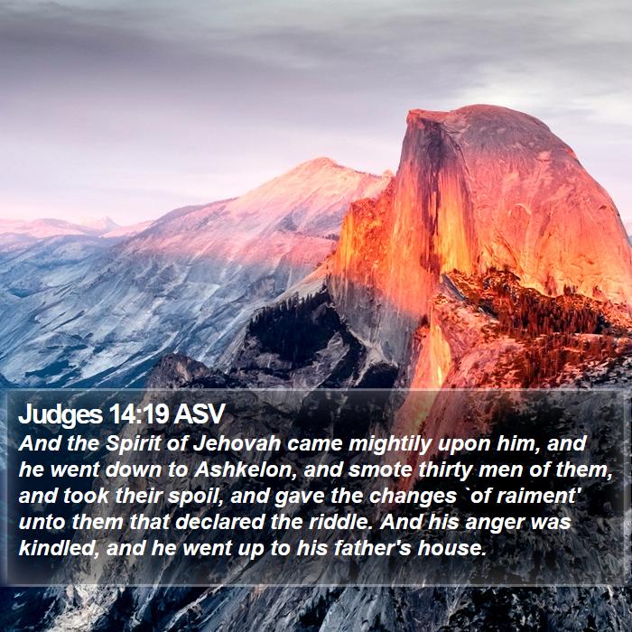 Judges 14:19 ASV Bible Study