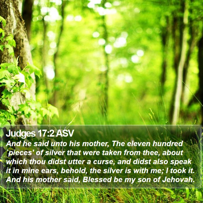 Judges 17:2 ASV Bible Study