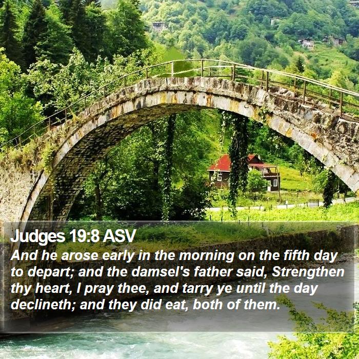 Judges 19:8 ASV Bible Study