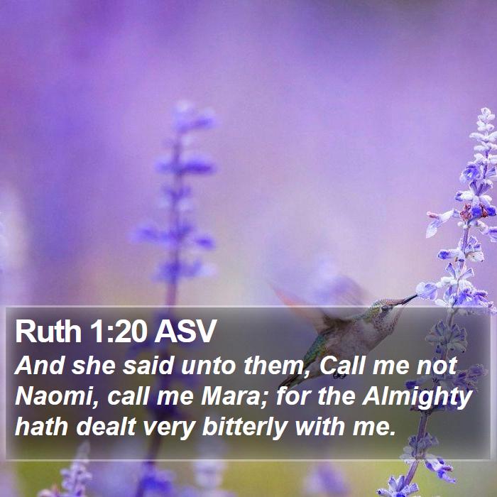 Ruth 1:20 ASV Bible Study