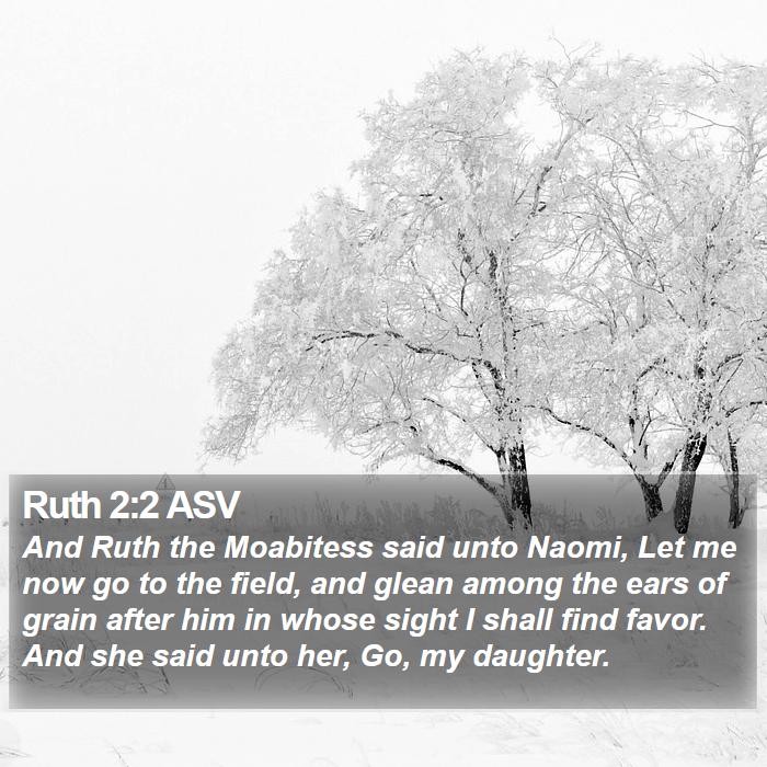 Ruth 2:2 ASV Bible Study