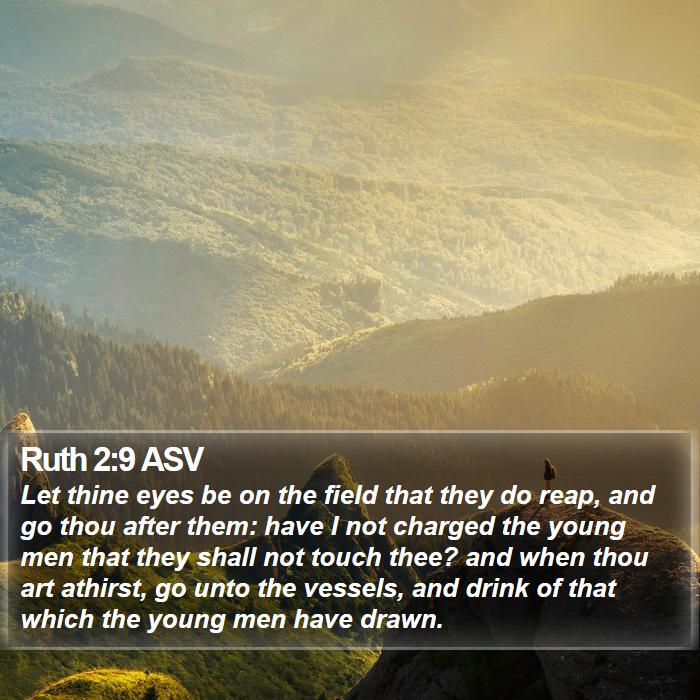 Ruth 2:9 ASV Bible Study