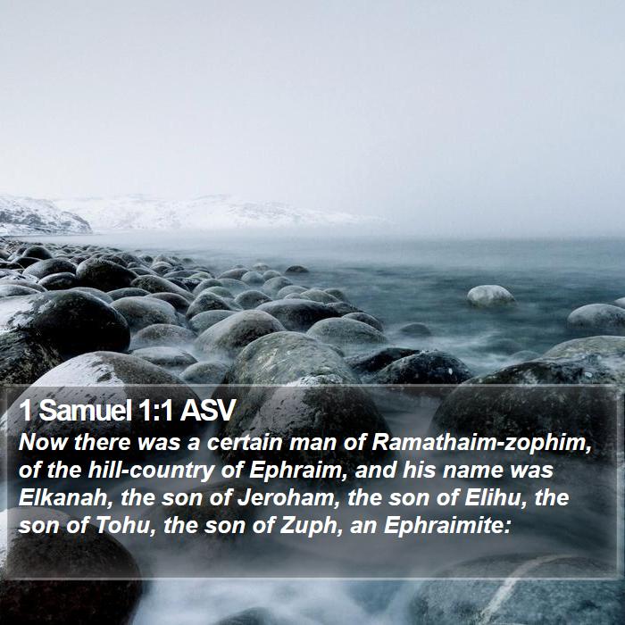 1 Samuel 1:1 ASV Bible Study