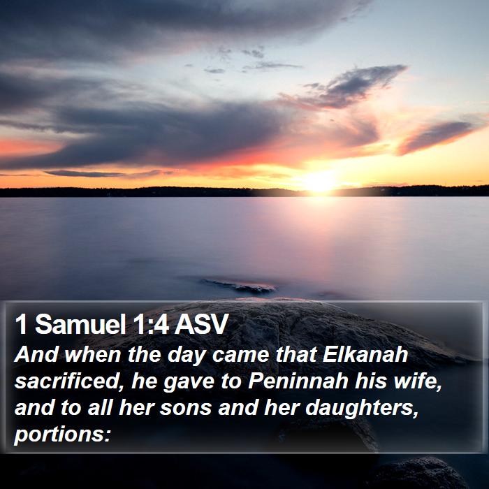 1 Samuel 1:4 ASV Bible Study