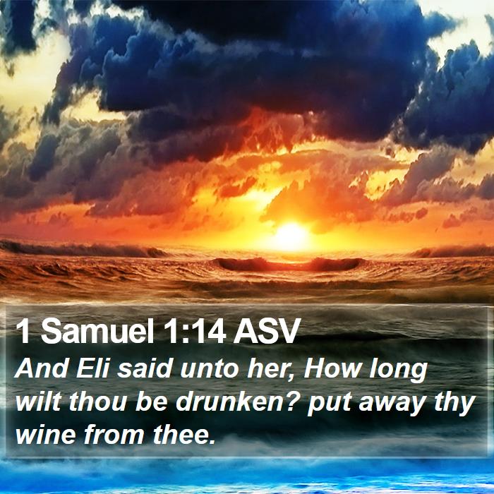 1 Samuel 1:14 ASV Bible Study