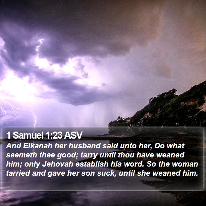 1 Samuel 1:23 ASV Bible Study