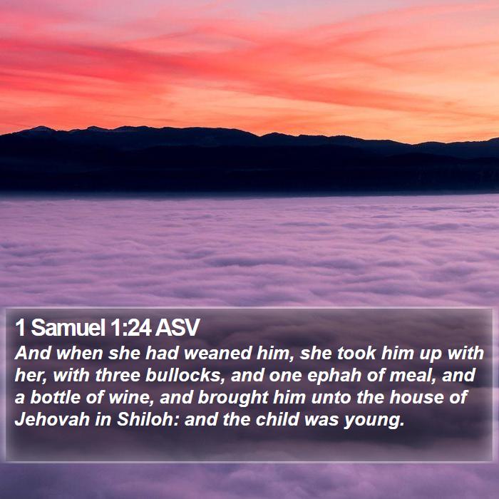 1 Samuel 1:24 ASV Bible Study