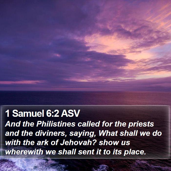 1 Samuel 6:2 ASV Bible Study