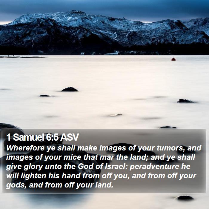 1 Samuel 6:5 ASV Bible Study