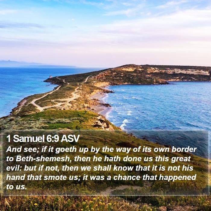 1 Samuel 6:9 ASV Bible Study