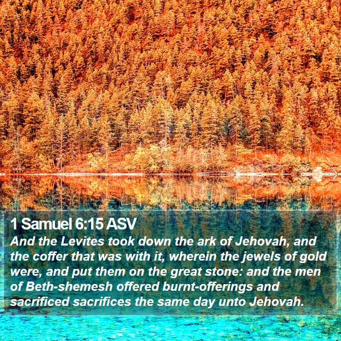 1 Samuel 6:15 ASV Bible Study