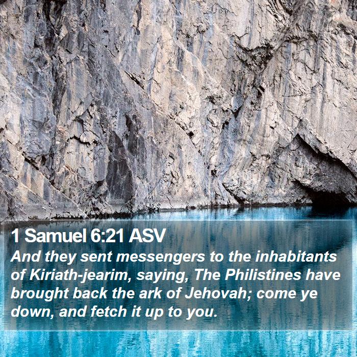 1 Samuel 6:21 ASV Bible Study