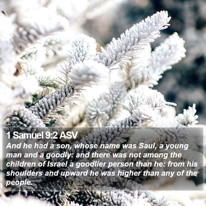 1 Samuel 9:2 ASV Bible Study