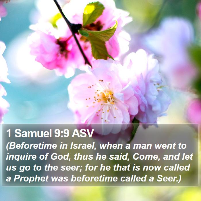 1 Samuel 9:9 ASV Bible Study